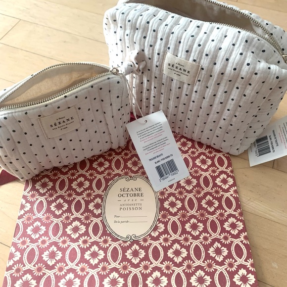 Sézane Polka Dot Cosmetic Bag Duo - Picture 8 of 8